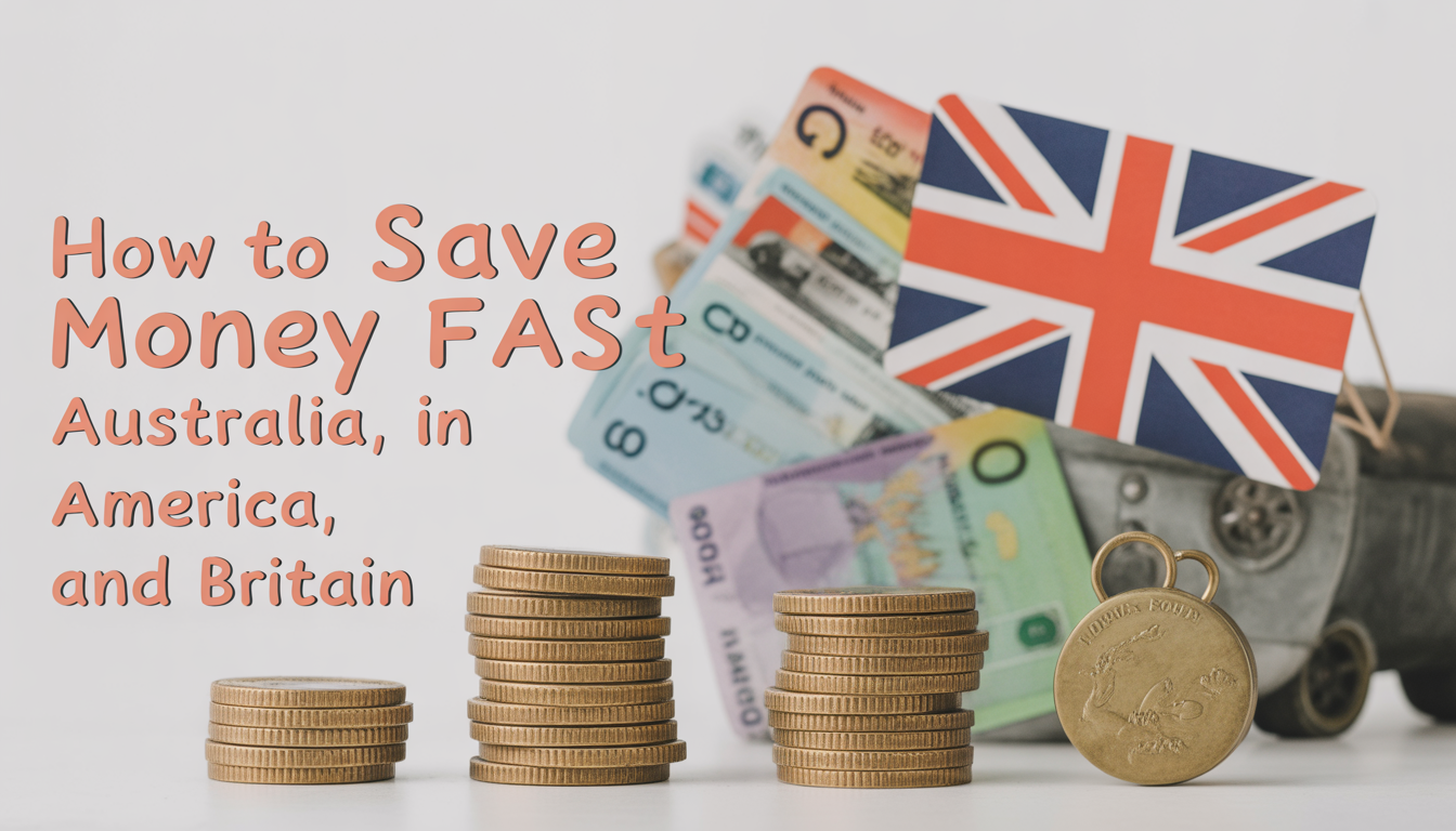 How to Save Money Fast in Australia, America, and Britain